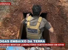 Polícia apreende drogas em buraco cavado embaixo de sítio