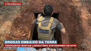 Polícia apreende drogas em buraco cavado embaixo de sítio