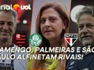 Fla, Palmeiras e São Paulo se unem por fair play financeiro e alfinetam riv