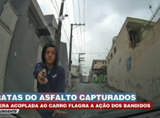 Câmera acoplada em carro flagra ação de piratas do asfalto