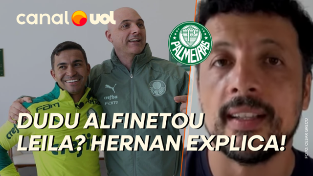 Alfinetada em Leila Pereira? Hernan: post de Dudu para ex-presidente do Palmeiras é sobre gratidão