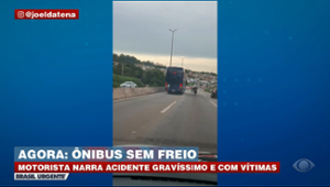 Ônibus sem freio: motorista narra acidente grave e com vítimas