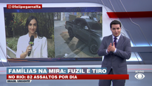 Assalto com fuzil e família rendida por criminosos no RJ