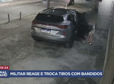 Policial reage e troca tiros com bandidos no RJ