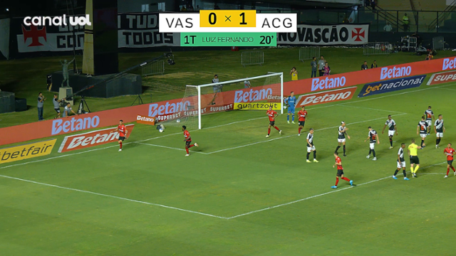 Vasco 0 X 1 Atlético-GO _GOOOL! LUIZ FERNANDO