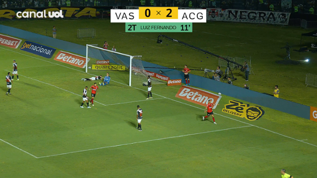 Vasco 0 X 2 Atlético-GO _GOOOL! LUIZ FERNANDO