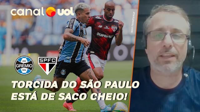  São Paulo faz mais do mesmo e torcida já está de saco cheio, dispara Vitão