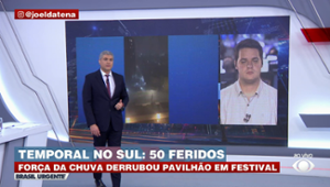 Temporal na região Sul deixa 50 feridos