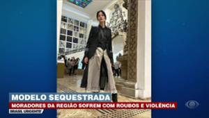 Modelo sequestrada: moradores da região sofrem com roubos e violência