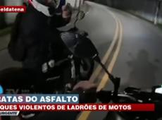 Piratas do asfalto atacam motociclistas com arma na cara