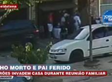 Pai e filho são baleados dentro de casa durante reunião familiar