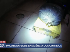 Pacote explode em agência dos Correios em São Paulo