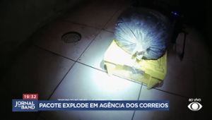 Pacote explode em agência dos Correios em São Paulo