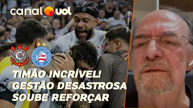 Corinthians está bem porque gestão desastrosa soube reforçar elenco, dispara Bodão