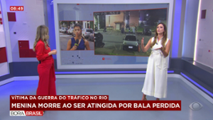 Menina morre vítima de bala perdida enquanto brincava no RJ