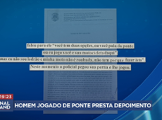 Homem jogado de ponte por PM presta depoimento em SP