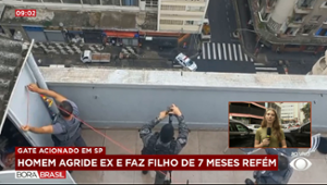 Homem agride ex e faz filho de 7 meses refém em SP