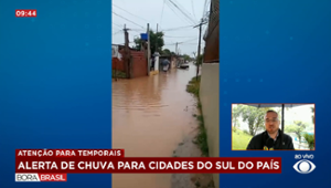 Alerta para chuvas intensas no Paraná continuam nesta segunda-feira (9)