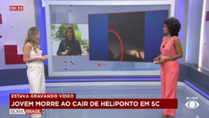 Jovem morre ao cair de heliponto enquanto mexia no celular em SC