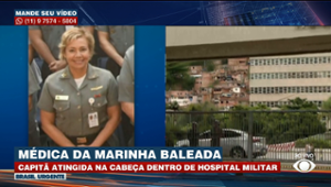 Médica da Marinha é baleada dentro de hospital militar