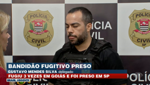 Bandido que fugiu três vezes da cadeia em Goiás é preso em São Paulo