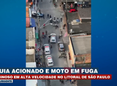 PERSEGUIÇÃO POLICIAL: criminoso em alta velocidade no litoral de SP