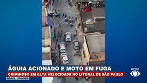 PERSEGUIÇÃO POLICIAL: criminoso em alta velocidade no litoral de SP