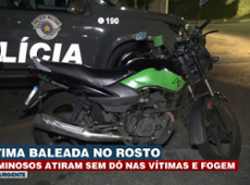 Vítima leva tiro no rosto em tentativa de assalto