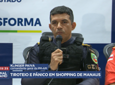 Tentativa de assalto termina com tiroteio em shopping de Manaus