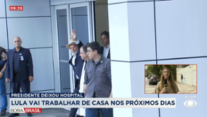 Lula vai trabalhar de casa nos próximos dias após alta hospitalar