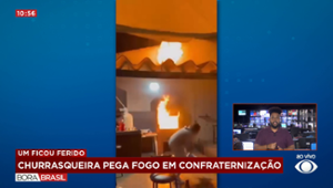 Fogo em churrasqueira dá origem a incêndio em SP