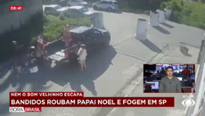 Criminosos armados roubam Papai Noel no litoral de SP