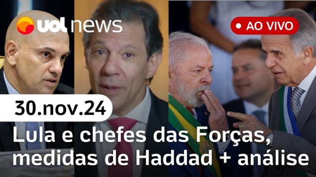 Bolsonaro ironizou autogolpe; Lula se reúne com Forças Armadas; Moraes e vaquinha do Corinthians e + 30/11/24