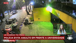 Polícia evita assalto em frente a universidade na Grande SP