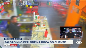 Coxinha explode na boca de cliente em bar de Curitiba (PR)