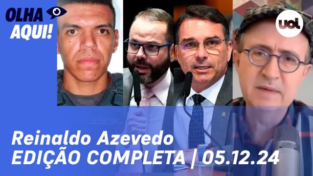 Reinaldo: PM preso por jogar homem; Nova violência policial em SP; Entrevista Flávio Bolsonaro e + 05/12/24