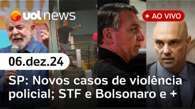 PM é preso por morte em Oxxo, Tarcísio recua, Lula e mercado, apartamento de Nunes e + |  UOL News 06/12/24