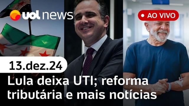 Lula deixa UTI e posta vídeo caminhando; STF condena Roberto Jefferson e mais | UOL News 13/12/24