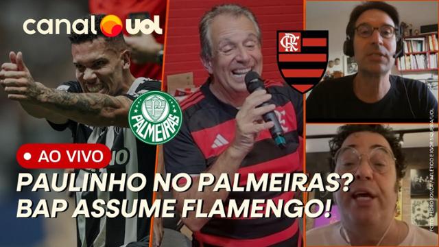 Paulinho no Palmeiras? Gabriel Jesus volta? Bap assume o Flamengo e vai rever plano do estádio!