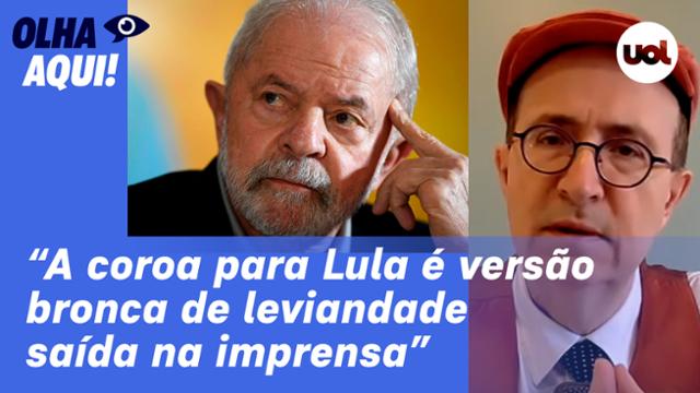 Reinaldo: A coroa para Lula é versão bronca de leviandade saída na imprensa