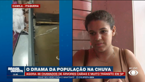 "Todo ano é assim", diz comerciante afetada por fortes chuvas em SP