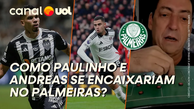 Palmeiras com Andreas Pereira e Paulinho: PVC explica como jogaria o time