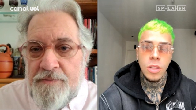 Cjota canta trap e tem cabelo inspirado no Coringa