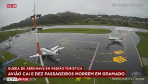 Avião voou menos de 3 km e caiu em Gramado minutos após decolagem