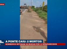 Ponte desaba na divisa do Maranhão e Tocantins e deixa ao menos dois mortos