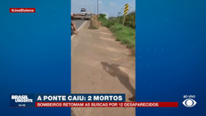 Ponte desaba na divisa do Maranhão e Tocantins e deixa ao menos dois mortos