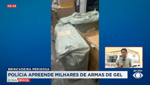 Polícia apreende milhares armas de gel no Rio de Janeiro