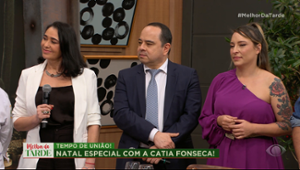 Catia Fonseca reúne elenco para especial de Natal do Melhor da Tarde