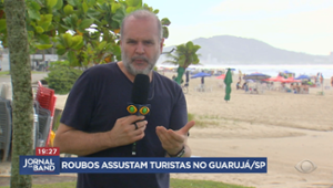 Roubos assustam turistas que vão passar o fim de ano no Guarujá