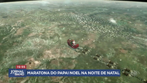 A maratona do Papai Noel na noite de Natal